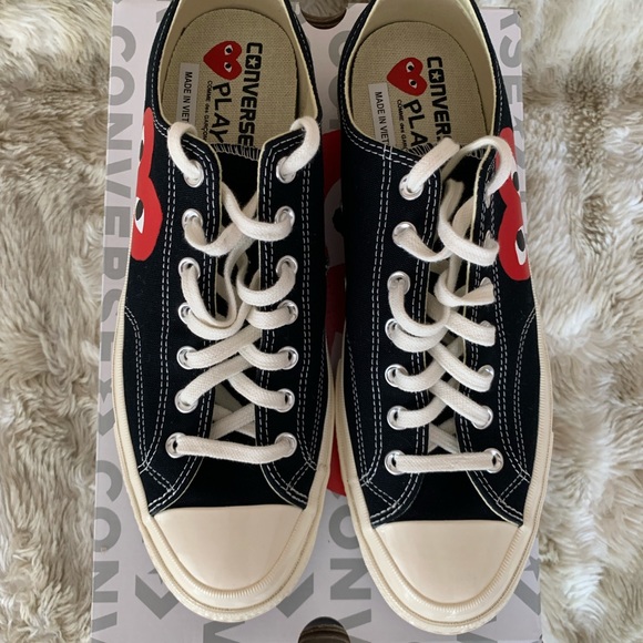 Comme Des Garçons Play. Black. Men size 11 - Picture 4 of 6